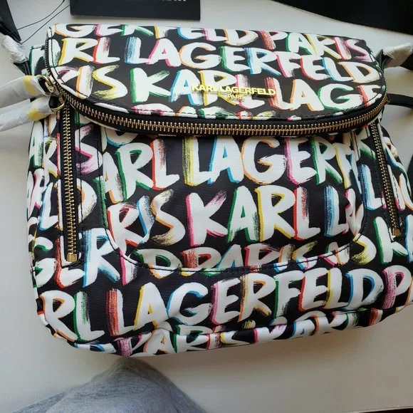 NWT KARL LAGERFELD LOGO Crossbody/ Shoulder Bag. - Picture 13 of 16